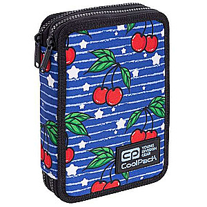 Пенал COOL PACK Jumper XL Cherries, 2 отделения, с принадлежностями