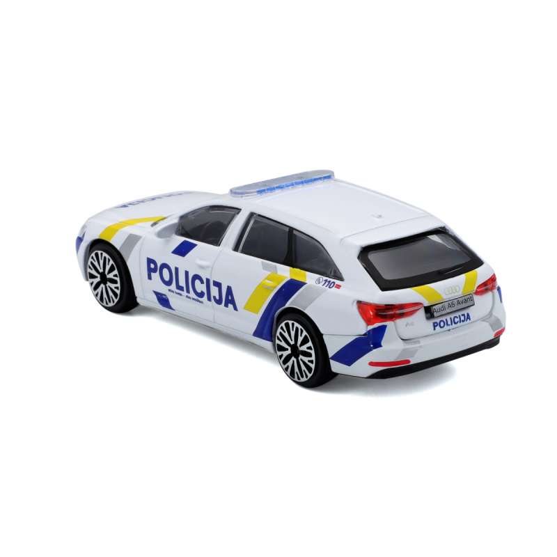 Automobilis BBURAGO 1:43 Audi A6 avant Policija Latvija, 18-30415LV