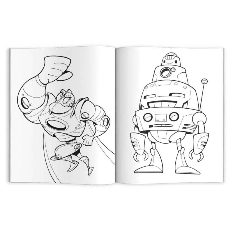 Krāsojamā grāmata bērniem. Mīļākās krāsojamās grāmatas. ROBOTI