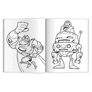 Krāsojamā grāmata bērniem. Mīļākās krāsojamās grāmatas. ROBOTI