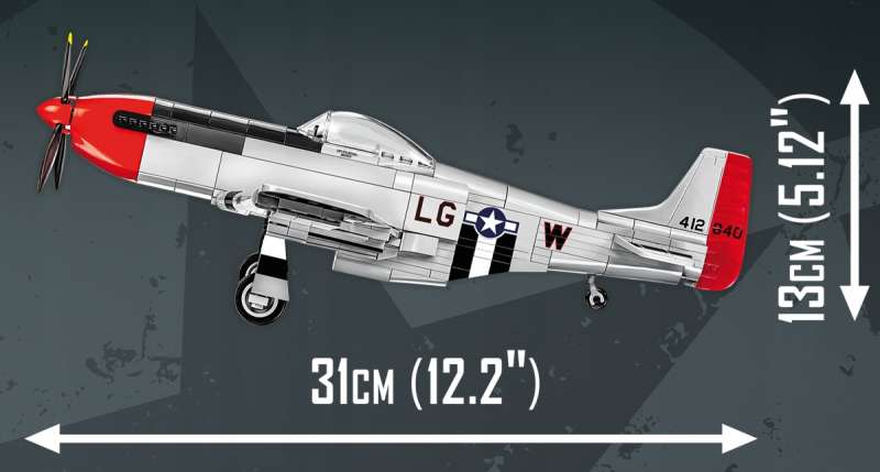 Konstruētājs - COBI P-51D Mustang, 350 detaļas.