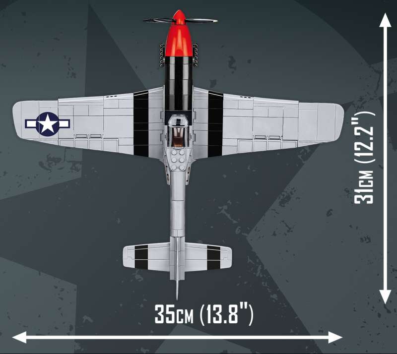 Konstruētājs - COBI P-51D Mustang, 350 detaļas.