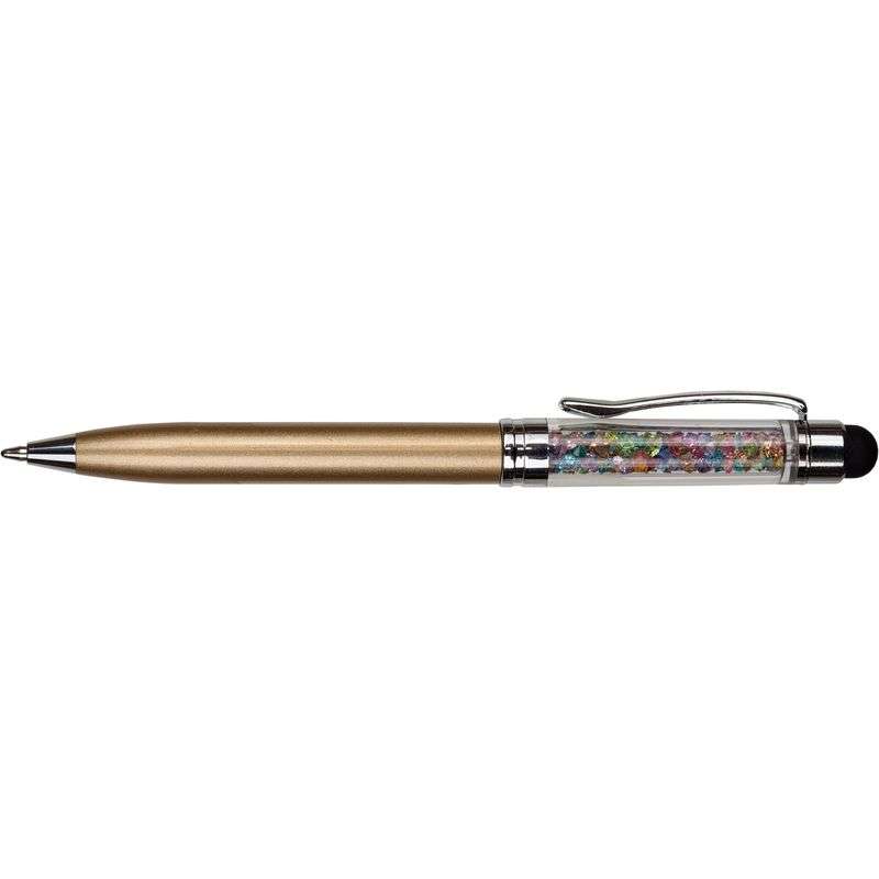 Mėlyna CRYSTAL TOUCH PEN rutulinė rašiklis, 1.0mm