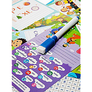 Educational Game - Write-Erase. Riddles, Crosswords