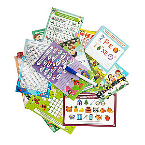 Educational Game - Write-Erase. Riddles, Crosswords