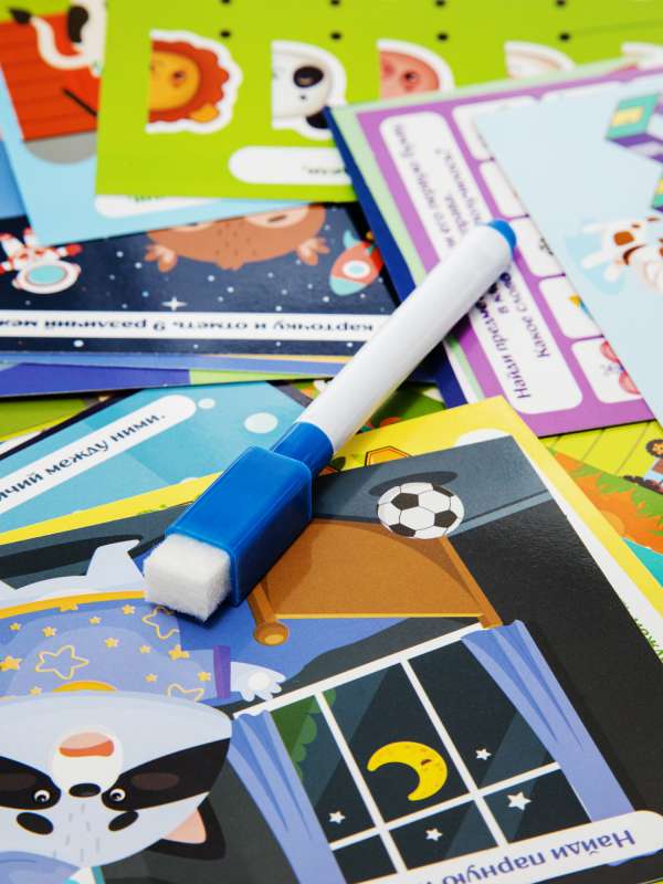 Игра развивающая Пиши-Стирай Внимание и логика