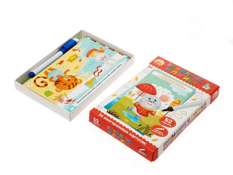 Игра развивающая Пиши-Стирай Внимание и логика