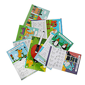 Developing Game - Write-Erase. First Worksheets