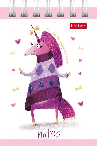 Notepad 40 sheets A7 - Unicorns