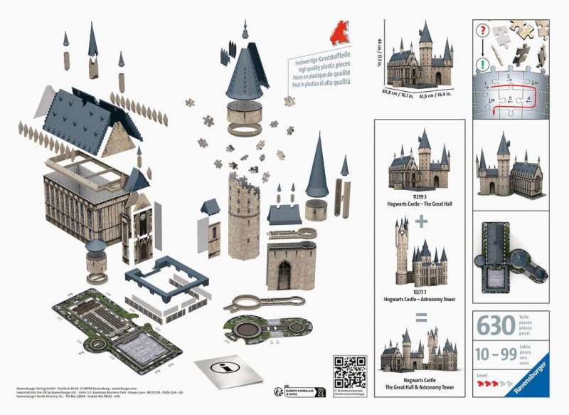 3D puzzle - Zamek Hogwartów Harry'ego Pottera