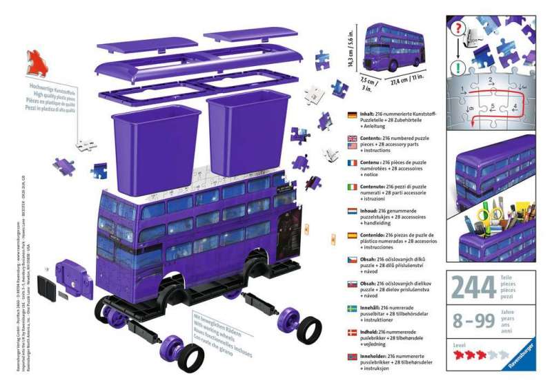 3D puzzel Nocny autobus Harry Potter