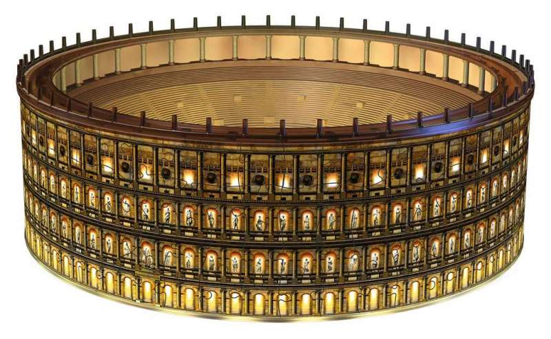 3D puzzle - Koloseum nocą, z podświetleniem