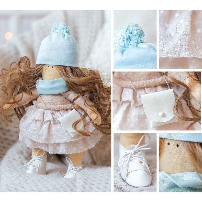 Interior doll Lola, sewing kit, 18.9 × 22.5 × 2.5 cm