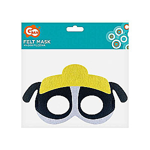 Felt mask Dog Brigade - Construction Chief, size 18 x 11 cm