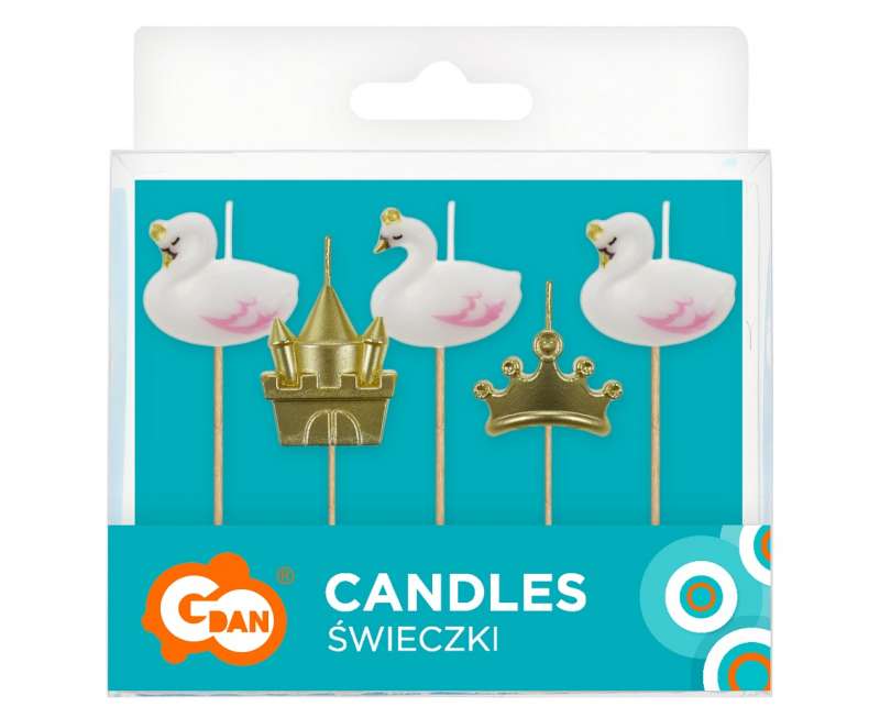 Набор свечей Swans, 5 pcs