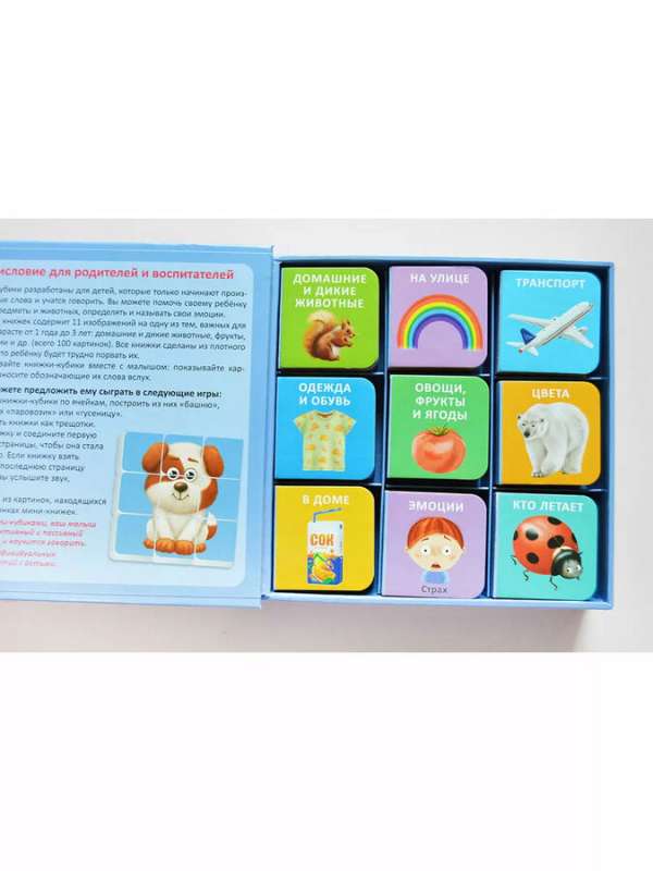 Mini-books for Baby. 9 Cube Books