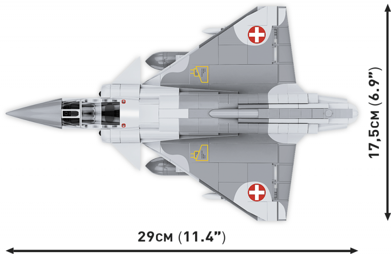 Constructor - COBI Mirage III S Swiss AIR Force, 453 parts
