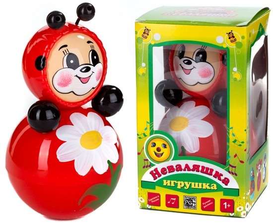 Игрушка-неваляшка - Божья коровка