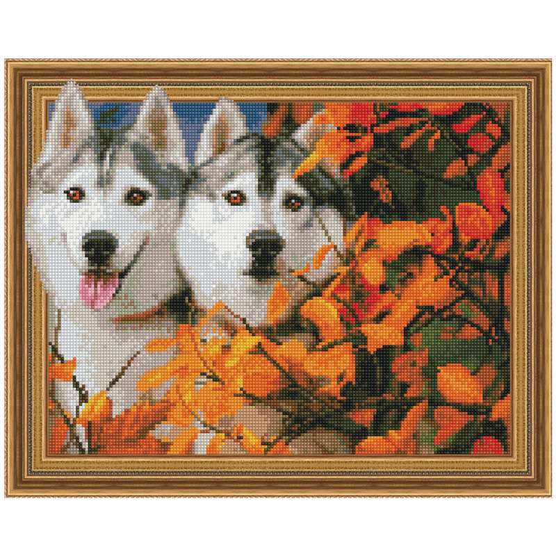 3D Diamond Mosaic with Framed Design - Always Together, 40x50cm