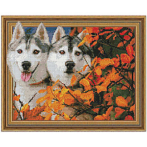 3D Diamond Mosaic with Framed Design - Always Together, 40x50cm