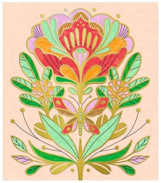 Malkarton-Set - Flora