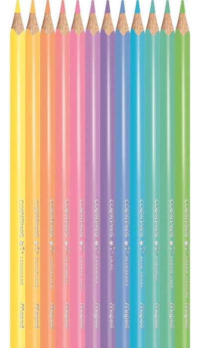 Colored Pencils MAPED ColorPeps Pastel 12 Colors
