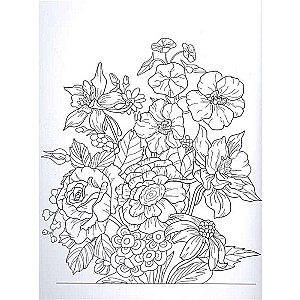 Flowers­2. Radošā krāsošana brīnišķīgiem ziediem
