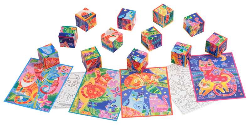 Smart Cubes - Fairy Tale Kittens, 12 Pieces