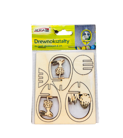 Puitfiguurid - Peaasdecoratsioon Munad, 6cm