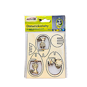 Puitfiguurid - Peaasdecoratsioon Munad, 6cm