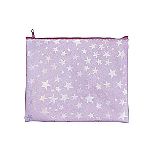 Folder for notebooks with a zipper on top A4+A5 PURPLE
