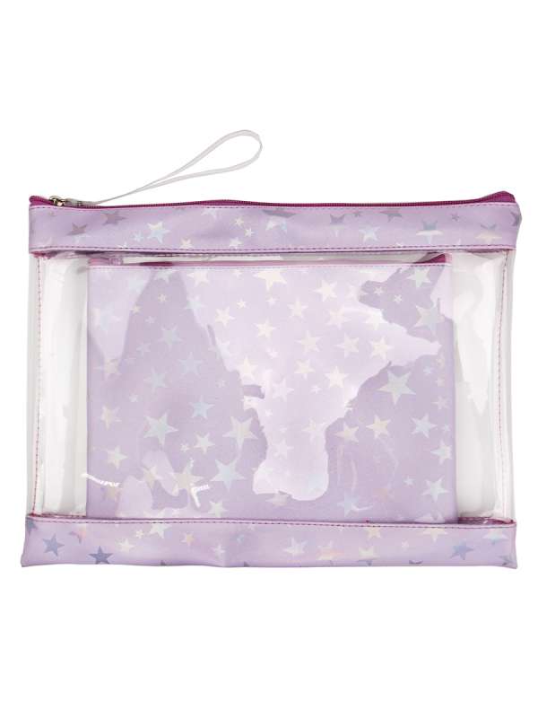 Folder for notebooks with a zipper on top A4+A5 PURPLE