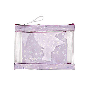 Folder for notebooks with a zipper on top A4+A5 PURPLE