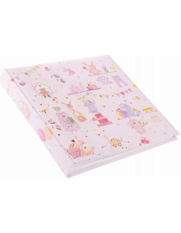 Fotoalbums 25x25cm 60 lapas. bērniem Wonderland rozā