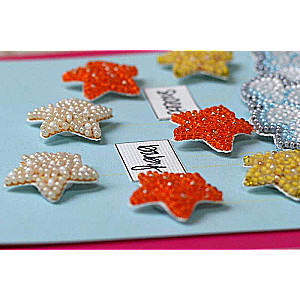 3D Bead Embroidery Postcard Kit - Among the Stars and Clouds
