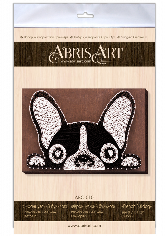 String-Art-Set - Französischer Bulldogge