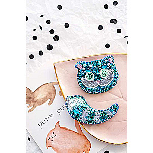 Set zum Sticken mit Perlen - Cheshire-Katze