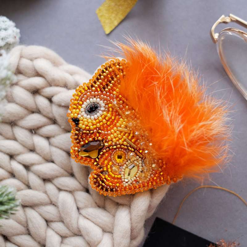 Set zum Sticken mit Perlen - Flauschig
