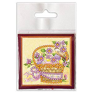 Bead embroidery kit - Mini magnet. Kevadine kingitus