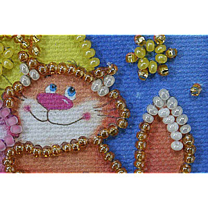 Beading Embroidery Set - Magnet. Lovers on the Roof