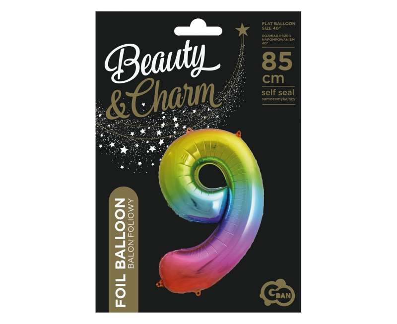 Folienballon 33/85cm 9 B&C Regenbogen