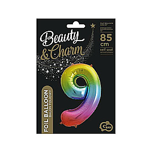 Folienballon 33/85cm 9 B&C Regenbogen
