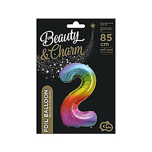 Folienballon 33/85cm 2 B&C Regenbogen