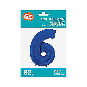 Folienballoon 45/92cm 6, blau