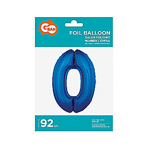 Folienballon 45/92cm 0, blau