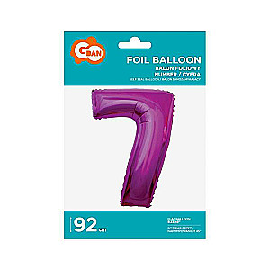 Folienballon 45/92cm 7, rosa