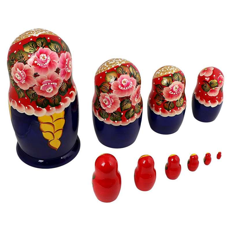 Matryoshka 10 ühes kaunistatud suur