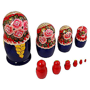 Matryoshka 10 ühes kaunistatud suur