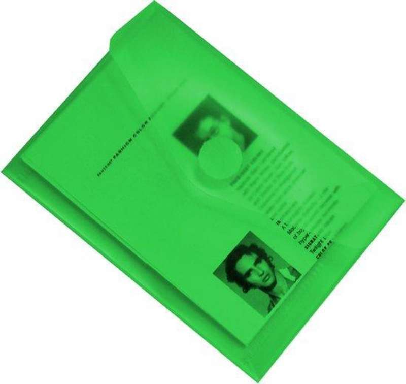 Envelope folder, A7, 85 * 120mm, green