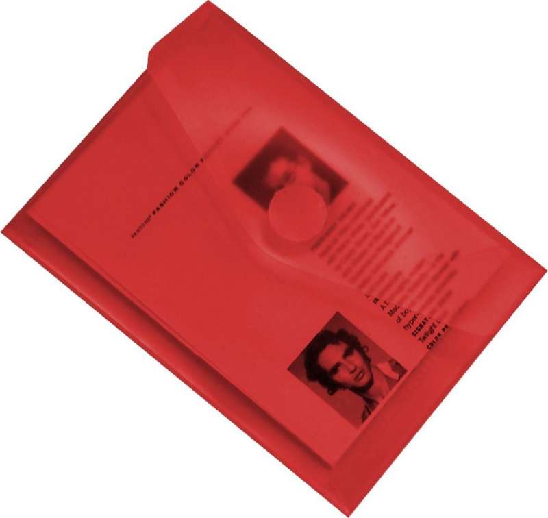 Envelope folder, A7, 85 * 120mm, red